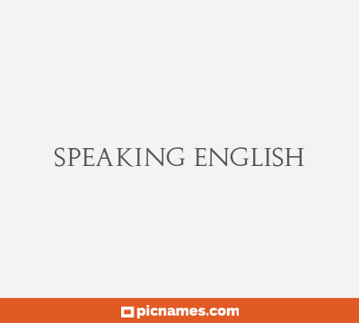 Speaking English